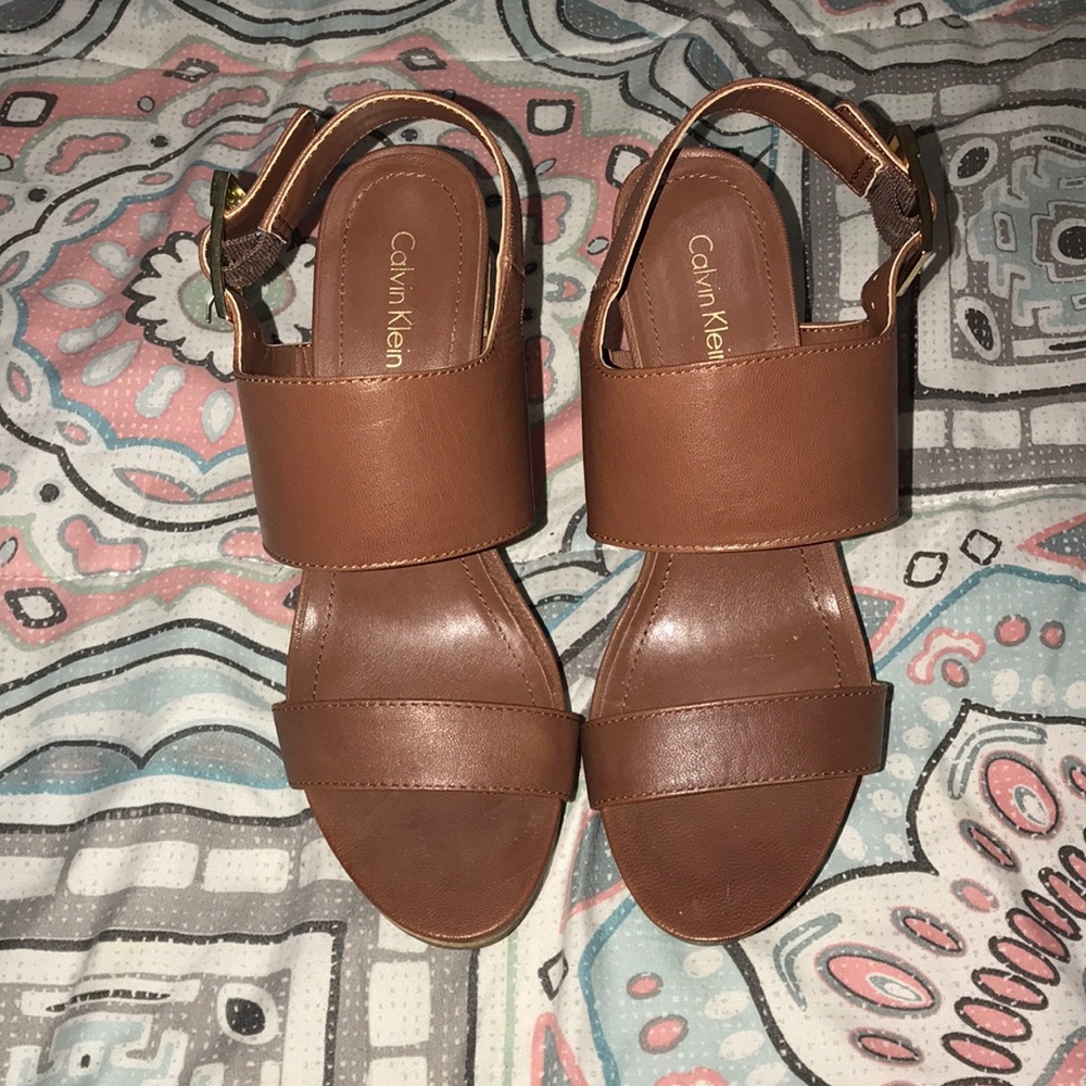 calvin klein wedges